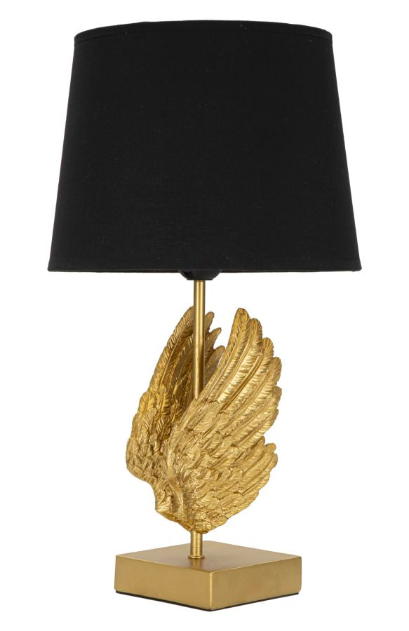 LustreLamp | Luxe tafellamp met gouden vleugels