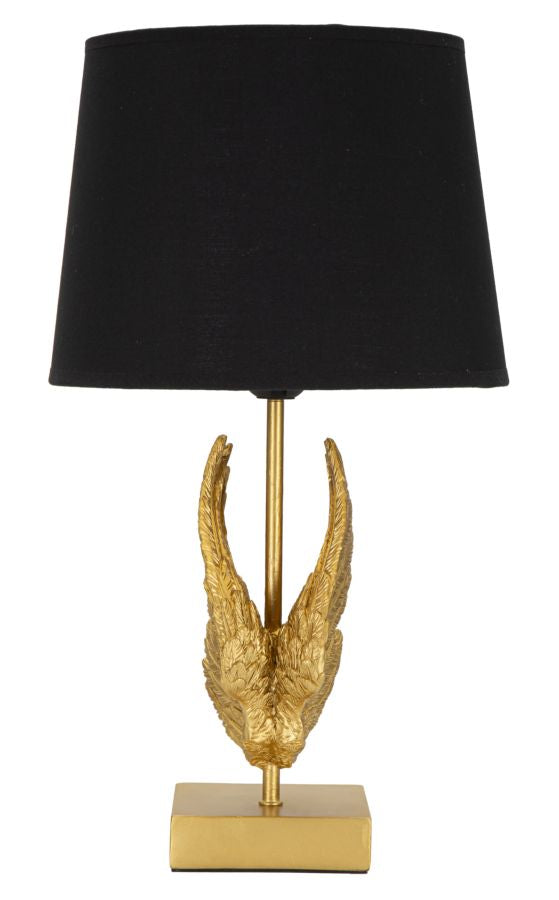 LustreLamp | Luxe tafellamp met gouden vleugels