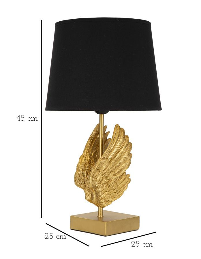 LustreLamp | Luxe tafellamp met gouden vleugels