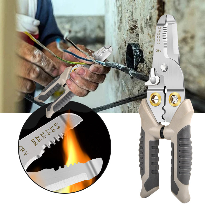 Stripix | Multifunctionele Draadstripper – Automatische Kabelknipper, Krimptang & Stripgereedschap