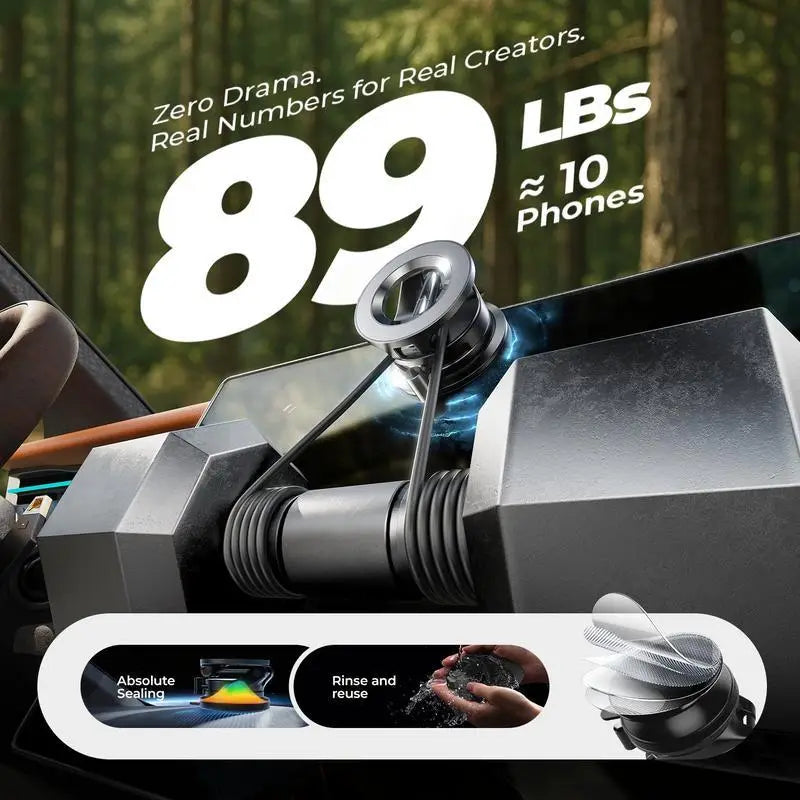 AutoMag | Opvouwbare magnetische autotelefoonhouder – verstelbaar, 360° draaibaar