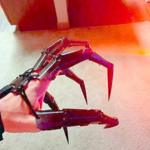CreepaClaw | 3D-beweegbare vingerverlenging – beweegbaar cosplay-klauwhandaccessoire voor Halloween