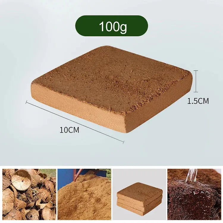 CocoSoil | Biologische kokosvezelsteen – Natuurlijk groeimedium voor planten, bodemvervanger