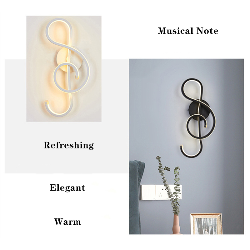 MelodyBeam | Moderne Creatieve Muzikale Noot Wandlamp