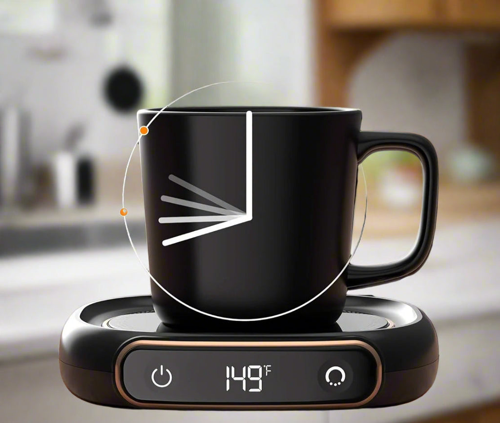 ThermaCup | Compacte USB-koffieverwarmer – Slimme temperatuurregeling en automatische uitschakeling voor thuis