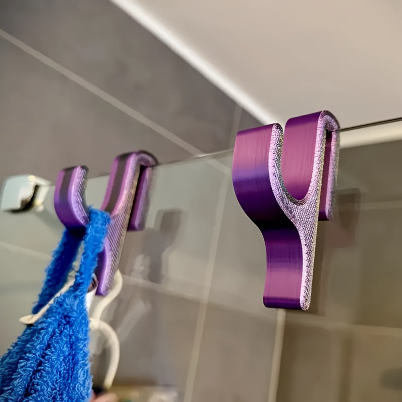 ShineHook | Premium 8 mm glazen douchedeurhaak – Stevige handdoek- en kledinghanger voor de badkamer