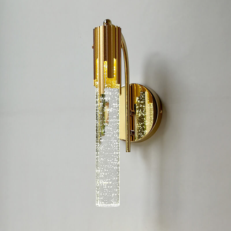 Opuluxe | Elegante gouden kristallen wandlamp - moderne LED wandlamp voor binnenhuisdecoratie