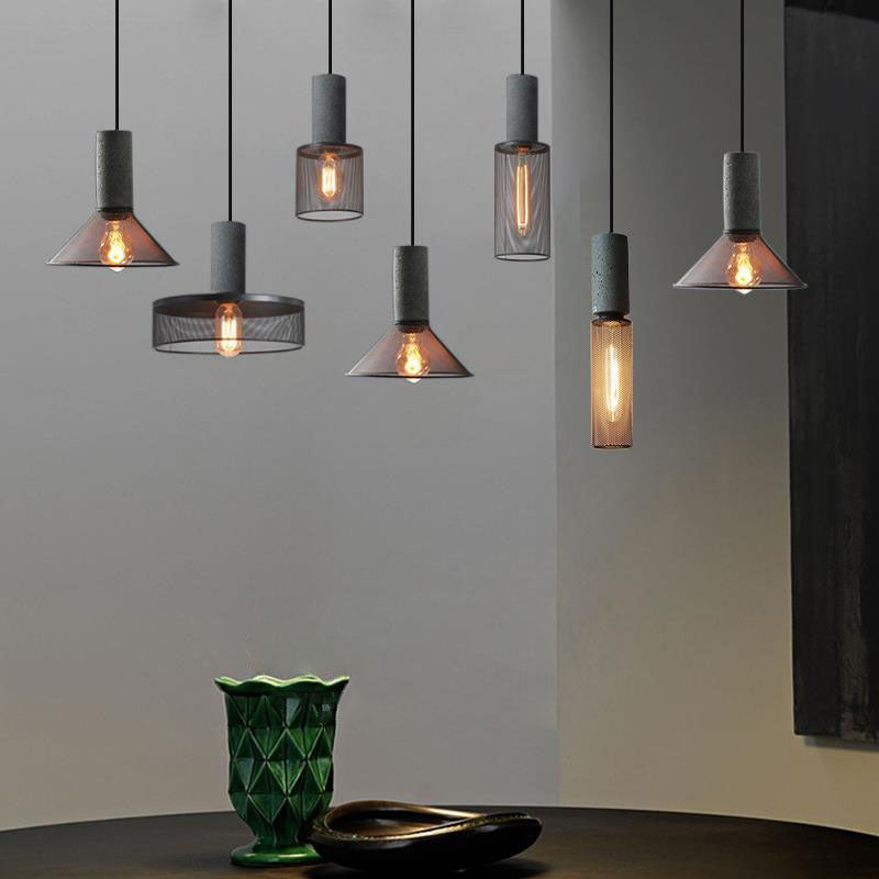 Aether | Eigentijdse industriële hanglamp - Moderne cilindervormige plafondlamp voor woonkamer & keuken