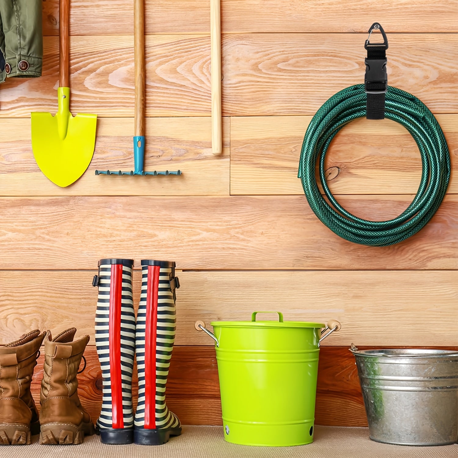 TidyCord | 4-Pack Verstelbare Snoer Organisator Riemen - 45cm Heavy-Duty Kabelhouder voor Garage, Werkplaats