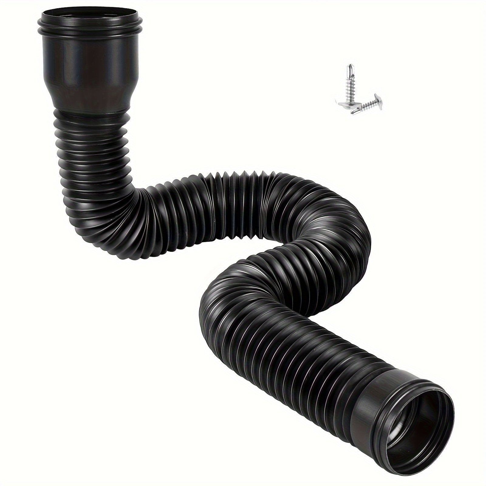 DrainStretch | Ronde regenpijpverlenging – Telescopische PE-regenwaterafvoerpijp, flexibele gootverbinding