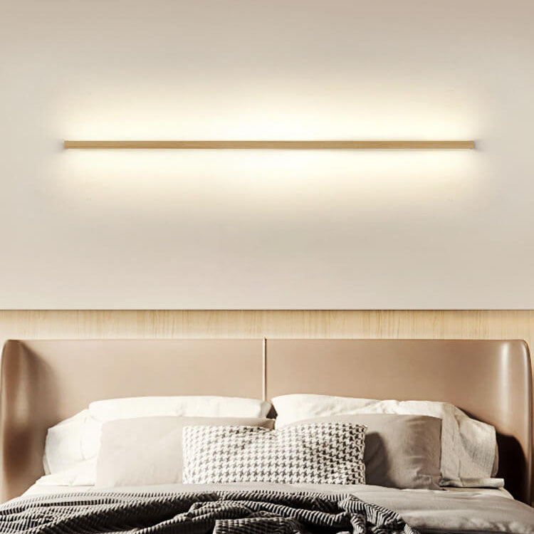 StripGlow | Minimalistische houten LED-wandlamp - Japans geïnspireerd, slank ontwerp