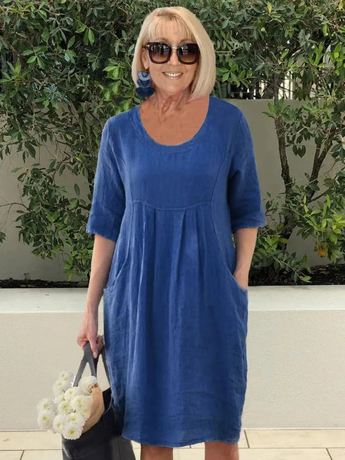 Amri | Chique zomerse midijurk voor dames - Elegante casual jurk