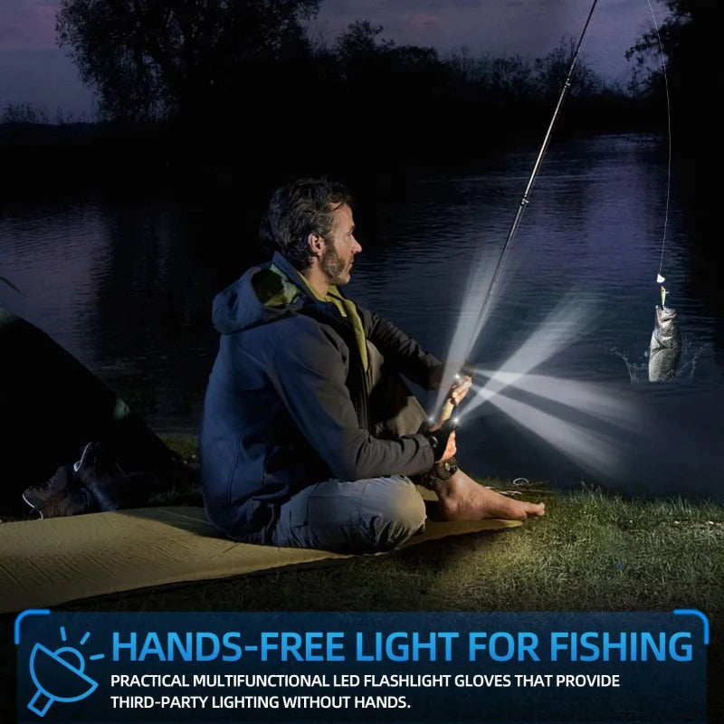 LightGlove | LED-zaklamp handschoenen – handsfree werklamp, waterdichte vingerlampen