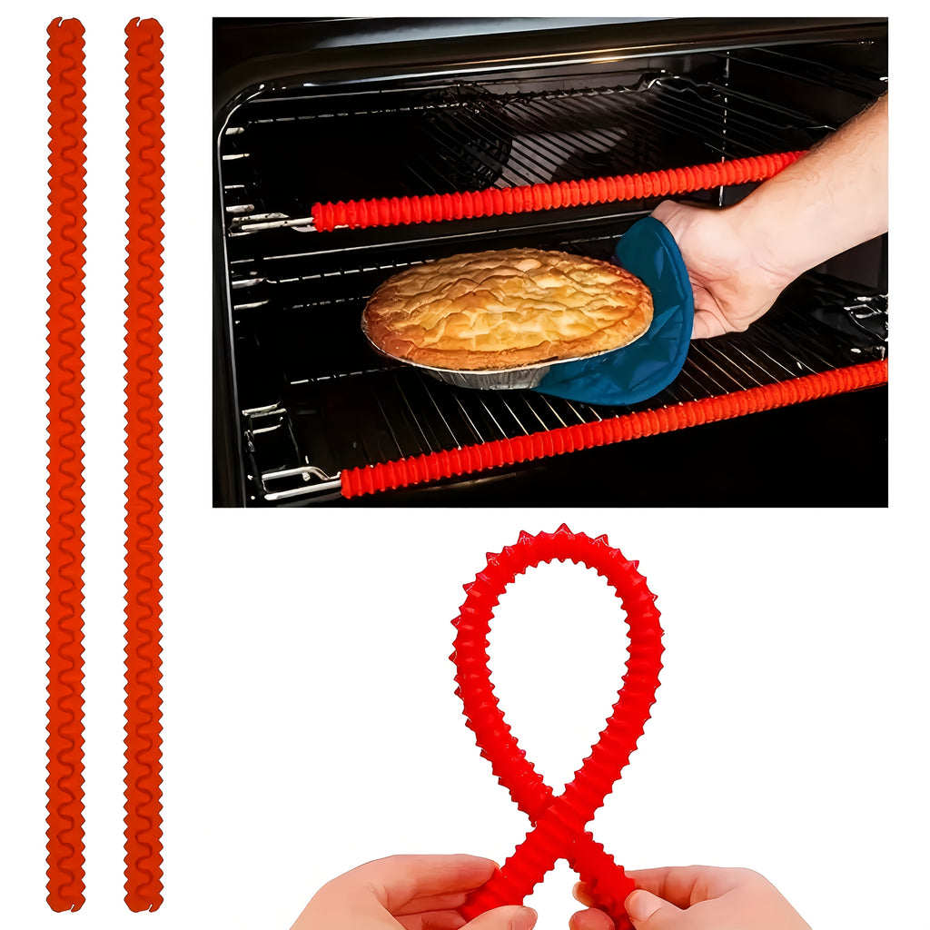 OvenGuard | Siliconen Beschermers voor Ovenrek Randen – 2 Stuks, Hittebestendige Oven Veiligheidsbeschermers