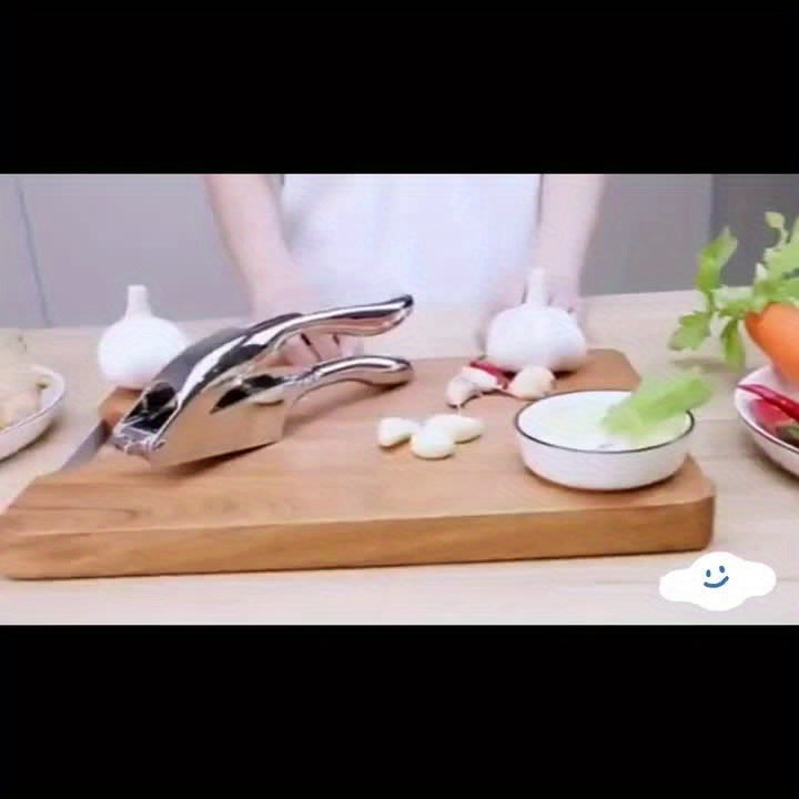 MinceMaster | Roestvrijstalen handmatige knoflookpers en -snijder voor eenvoudig fijnhakken