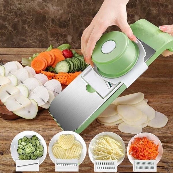 SliceMaster | Multifunctionele groentesnijder, snijder en hakker voor eenvoudige voedselbereiding
