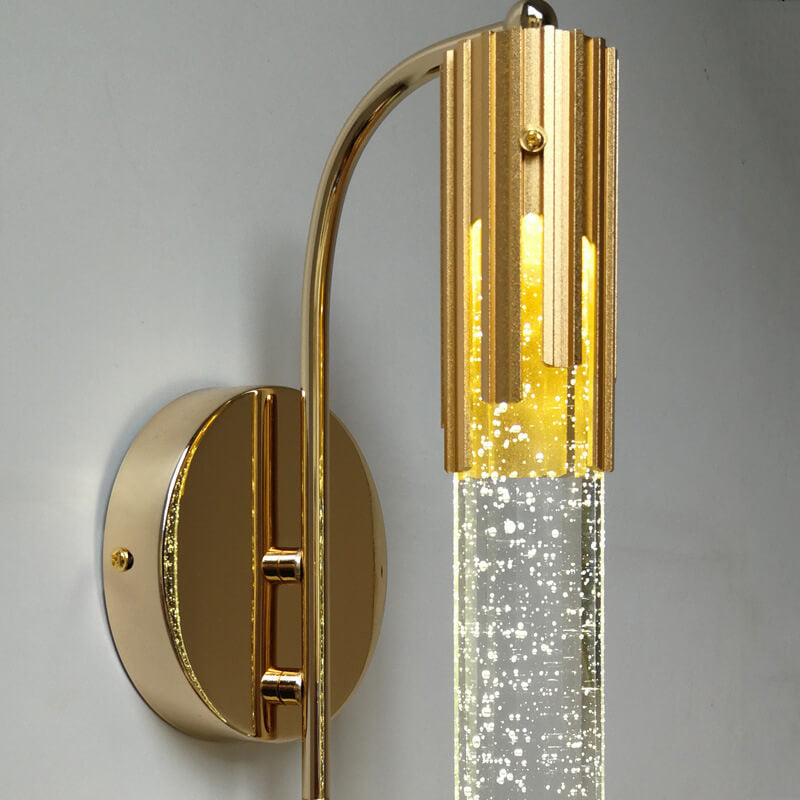 Opuluxe | Elegante gouden kristallen wandlamp - moderne LED wandlamp voor binnenhuisdecoratie