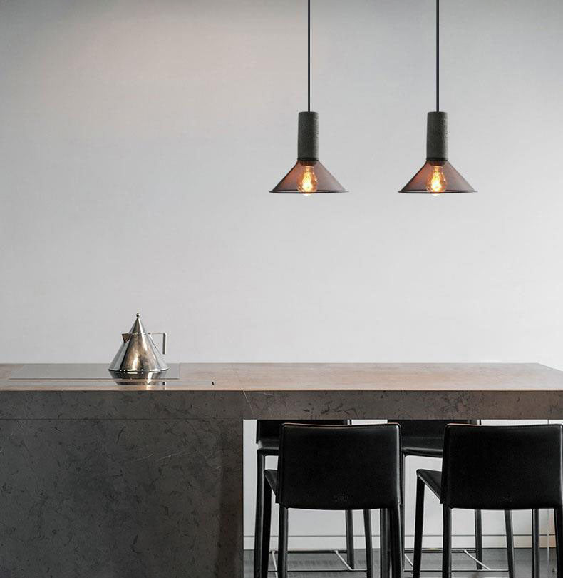 Aether | Eigentijdse industriële hanglamp - Moderne cilindervormige plafondlamp voor woonkamer & keuken