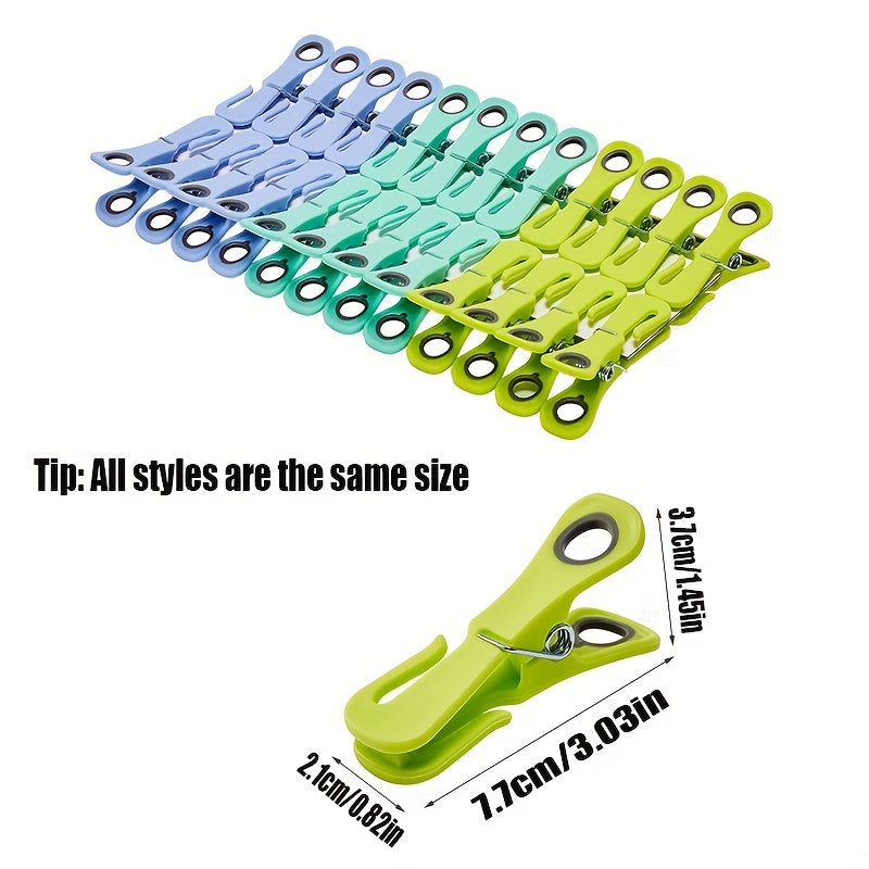TurboClips | Extra sterke winddichte wasknijpers – duurzame plastic wasclips met stevige grip voor het drogen