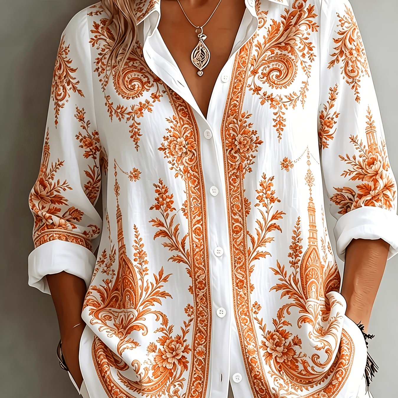 Velyn | Casual, elegante damesblouse – Ademende zomerbluis