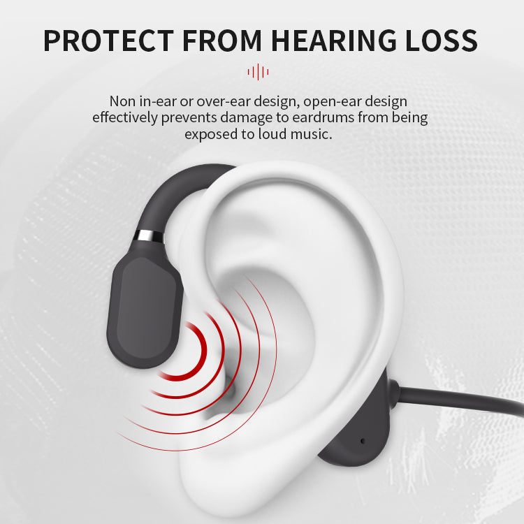 WaveBud | Waterdichte hoofdtelefoon met beengeleiding - Draadloze Bluetooth-stereo, open oor
