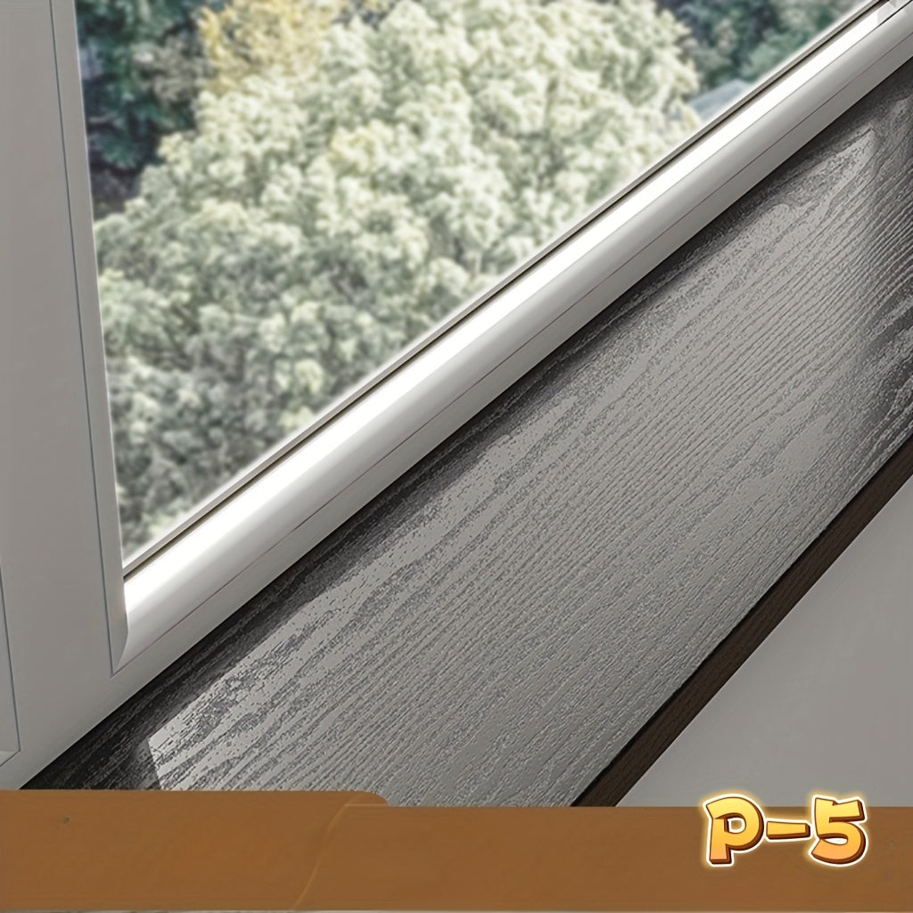 WoodWrap | Vinyl vensterbanksticker – imitatie houtnerf, krasbestendig, decoratieve randafdekking