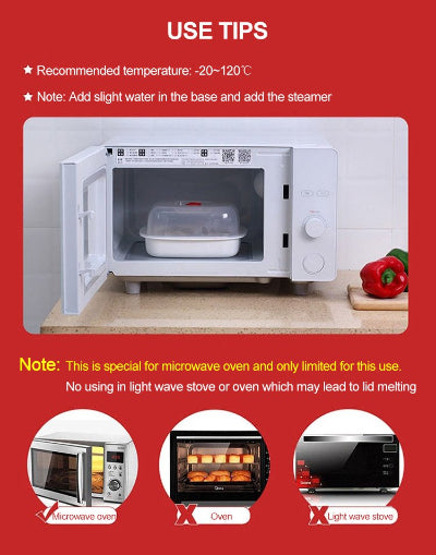 MicroChef | Magnetronstoompan voor snelle en gezonde maaltijden