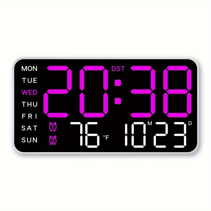 Digitix | Digitale wandklok - Multifunctionele elektronische display voor thuis
