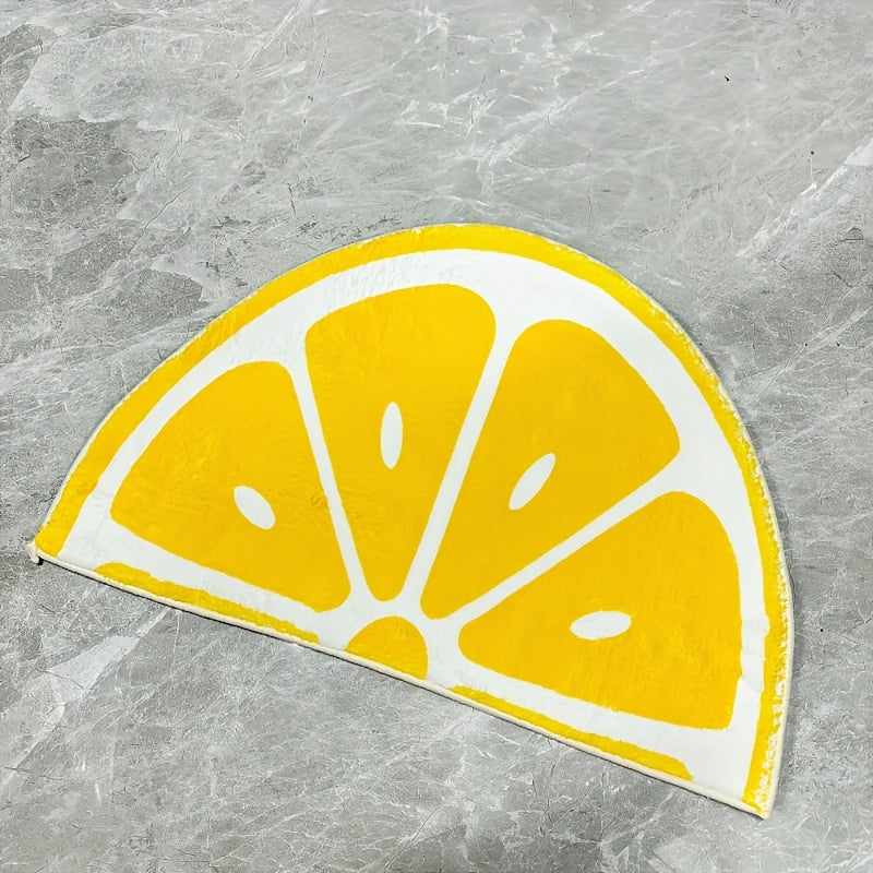 CitrusStep | Schattige Halfronde Citroenmat – Waterabsorberend, Antislip