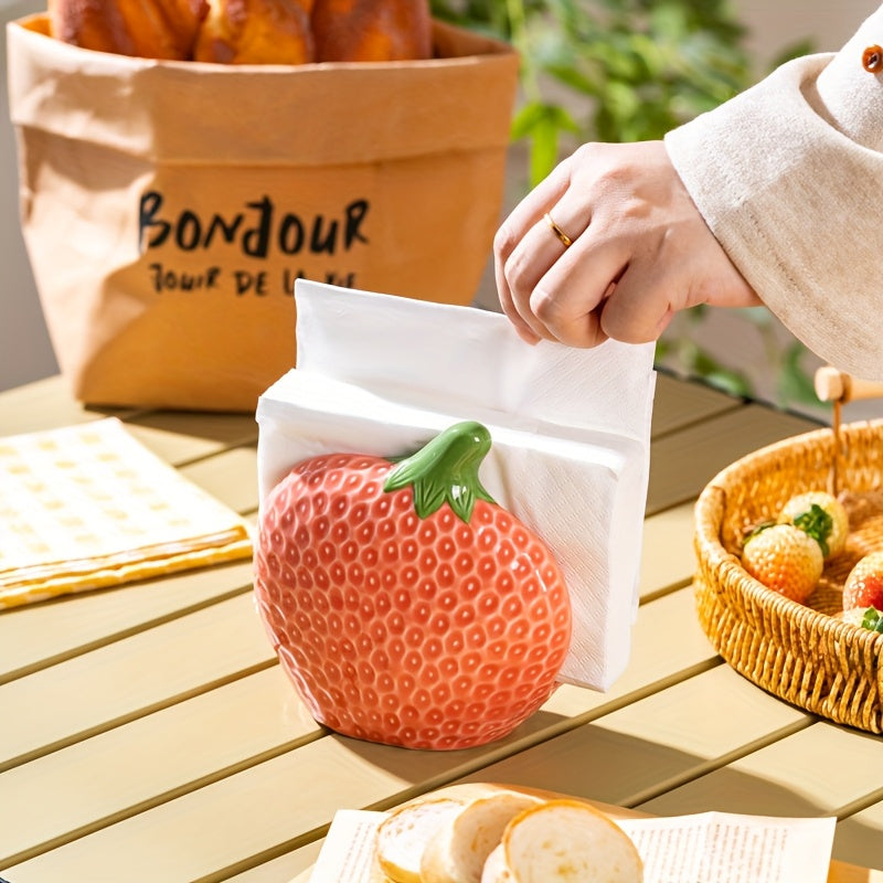 BerryHold | Papieren Handdoek- en Servethouder voor Restaurant – Keramische Opbergdoos