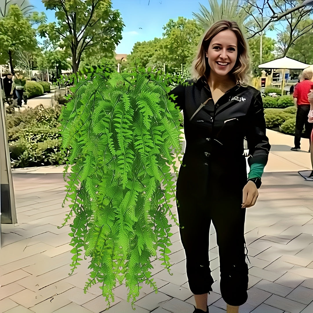 FernScape | 6 stuks grote kunstmatige Boston-varen hangplanten voor binnen en buiten