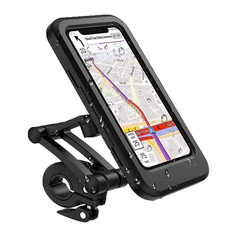 RideCharge | 15W waterdichte fiets-powerbankhouder voor stuur, snel opladen, schokbestendig en compatibel
