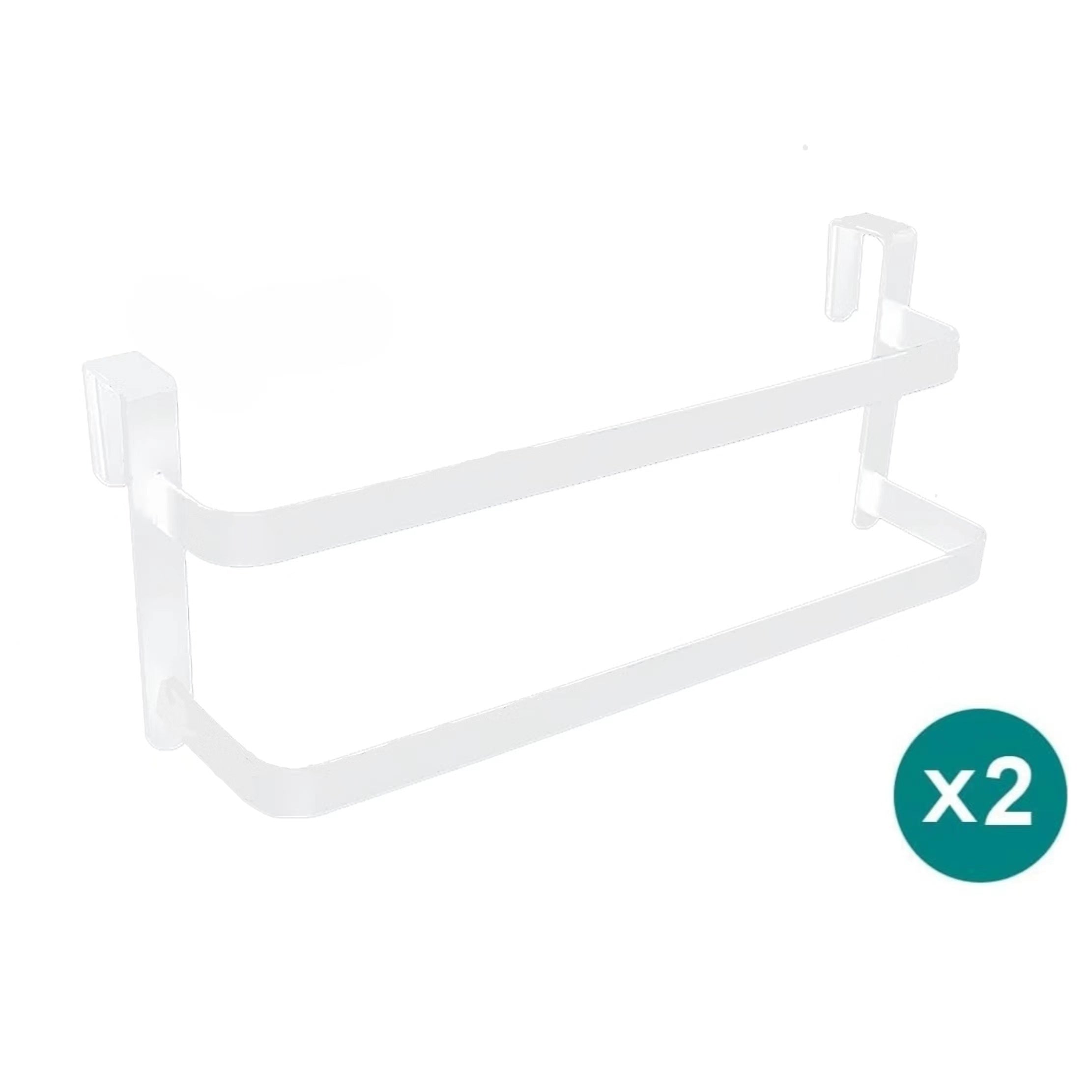 TowelTwin | Dubbele keuken- en badkamerkast handdoekenrek – Over de deur, handdoekhouder