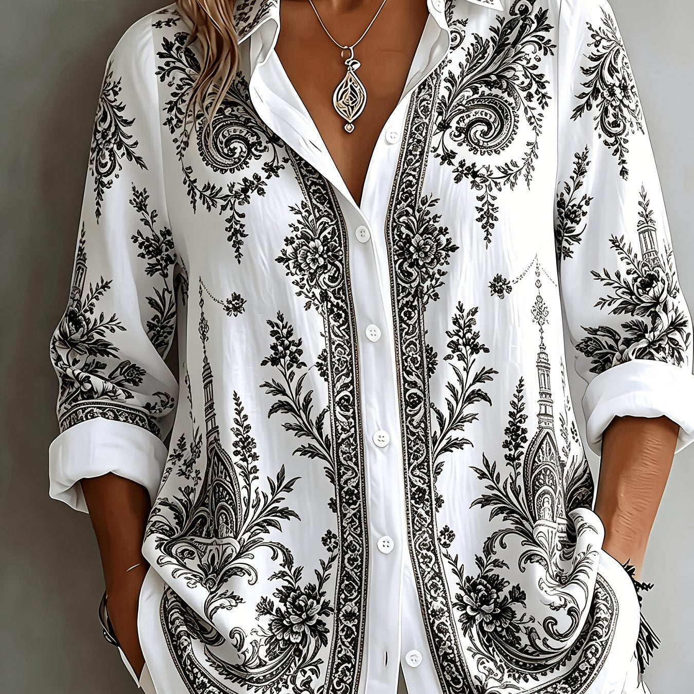 Velyn | Casual, elegante damesblouse – Ademende zomerbluis