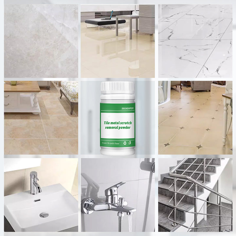 TileRevive | Tegel Metaal Krassenverwijderingspoeder – Herstel en laat vloeren glanzen, verwijder zwarte en grijze krassen