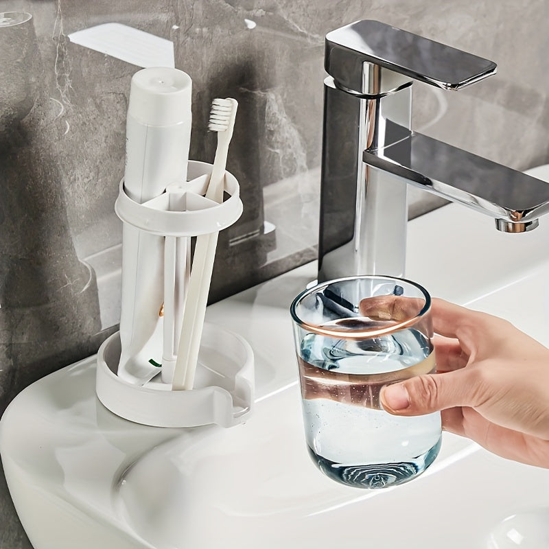 DentalDock | Tandenborstelhouder met beker en deksel – Badkamer organizer