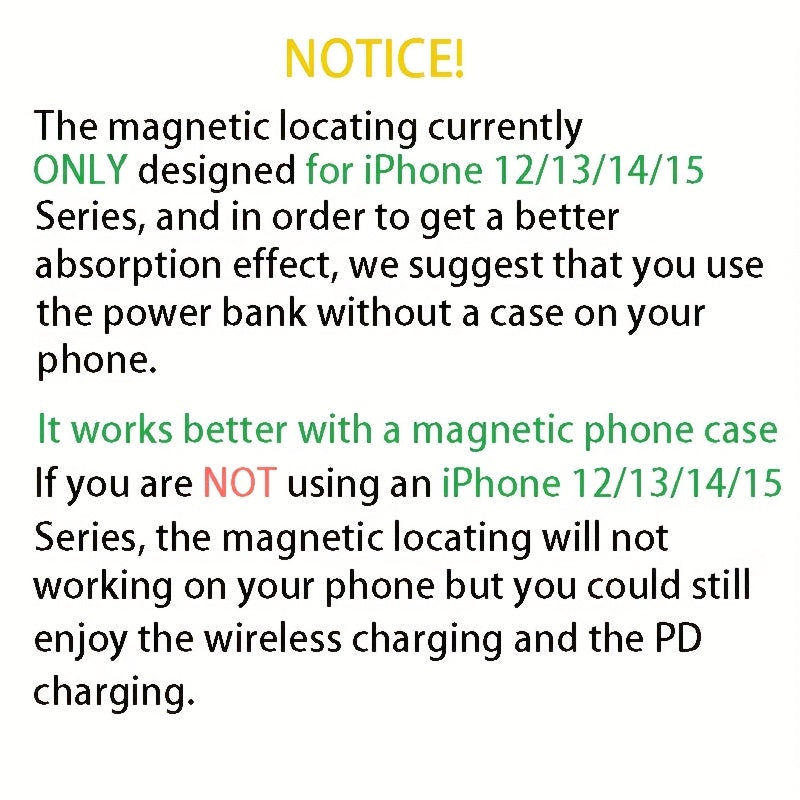 PowerMag | 10000mAh Magnetische Draadloze Power Bank - 22.5W Snel Opladen, Draagbare Lader