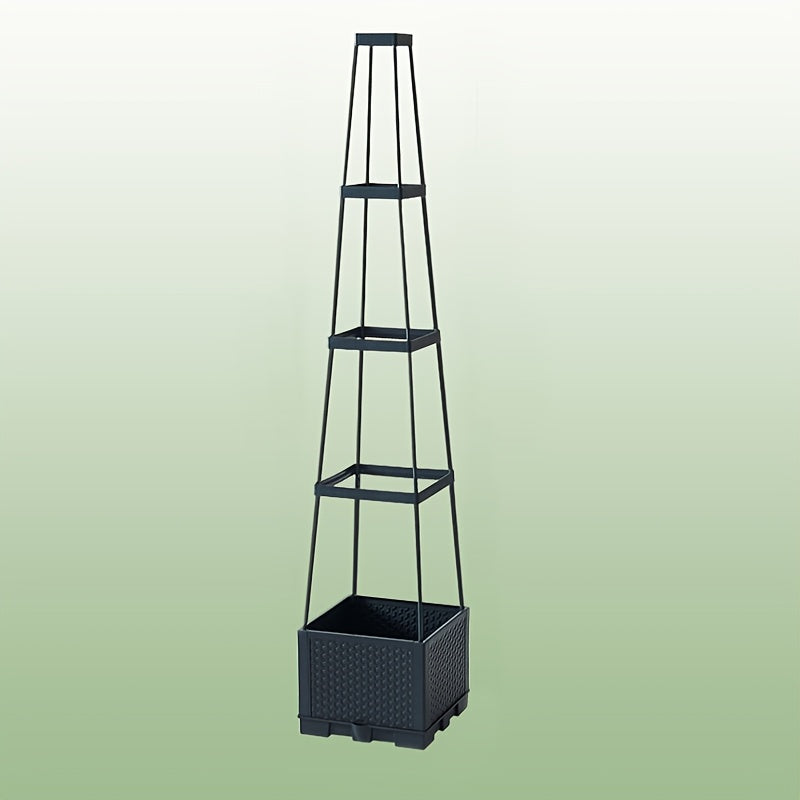 GridGrow | Zelfbewaterende Tomatenplantbox – Duurzame Plastic Vierkante Plantenbak