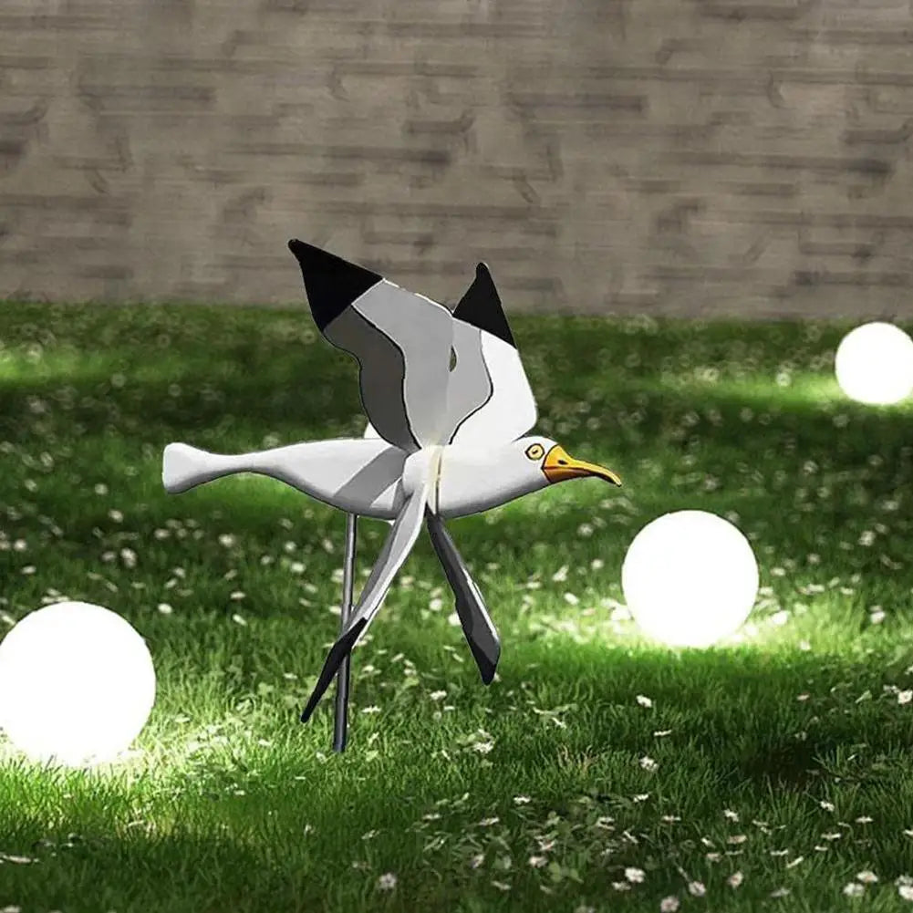 AeroBird | Vliegende Vogel Windmolen - Buiten Kinetisch Tuinbeeldhouwwerk, Weerbestendige Tuin Spinner