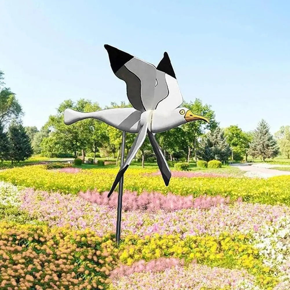 AeroBird | Vliegende Vogel Windmolen - Buiten Kinetisch Tuinbeeldhouwwerk, Weerbestendige Tuin Spinner