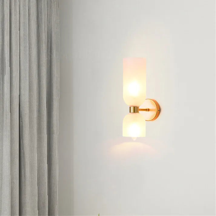 DualBeam | Glazen wandlamp met dubbele kop - Elegante LED wandverlichting, modern ontwerp voor gangen
