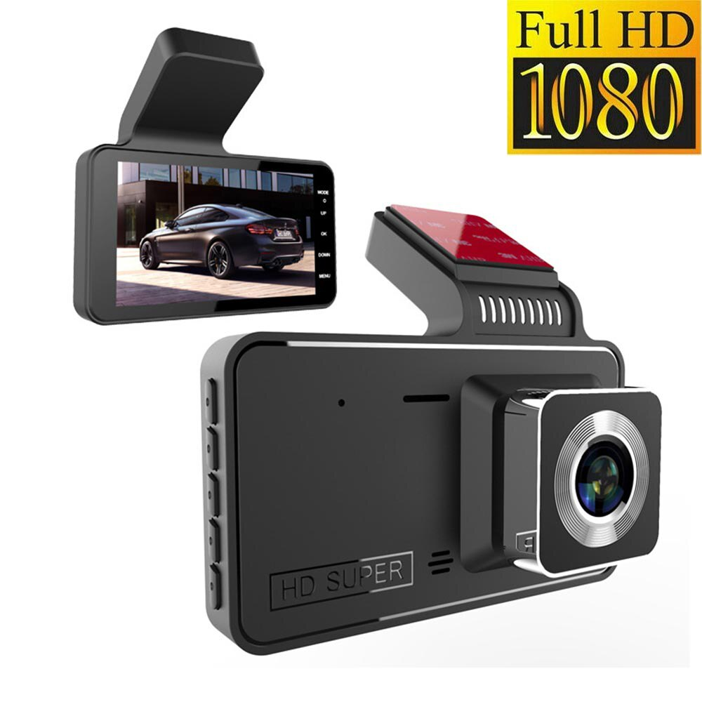 RoadPix | Compacte dashcam met scherm - 1080P Full HD autocamera, lusopname, nachtzicht, parkeermonitor