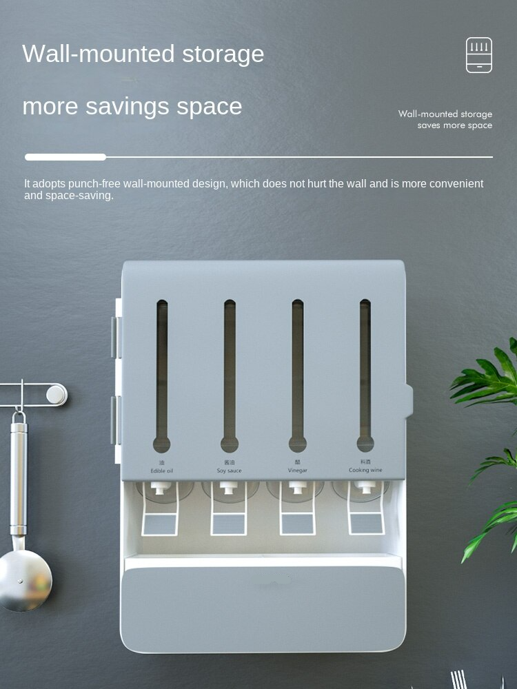 OilNest | Slimme keukenolie- en kruidendispenser – Compacte multifunctionele schenktuit