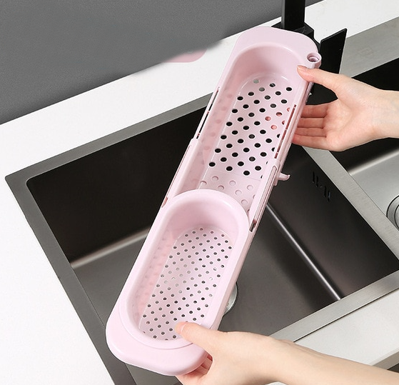 SinkStretch | Verstelbaar Over-de-spoelbak rek - Uitbreidbaar Keuken Spoelbak Organiser