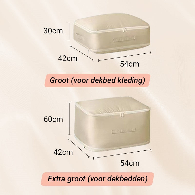 FlatPak | Vacuümcompressie-opbergzak - Ruimtebespaarder voor kleding en het organiseren van je huis