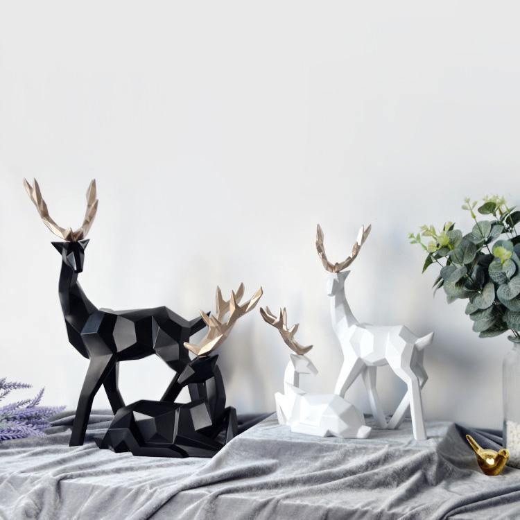 ArcticGrace | Luxe rendier sculptuur Duo