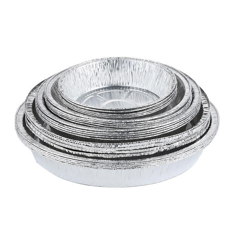 CrispFoil | Ronde bakplaten van aluminiumfolie - wegwerp pannen van aluminiumfolie voor de friteuse, oven en magnetron