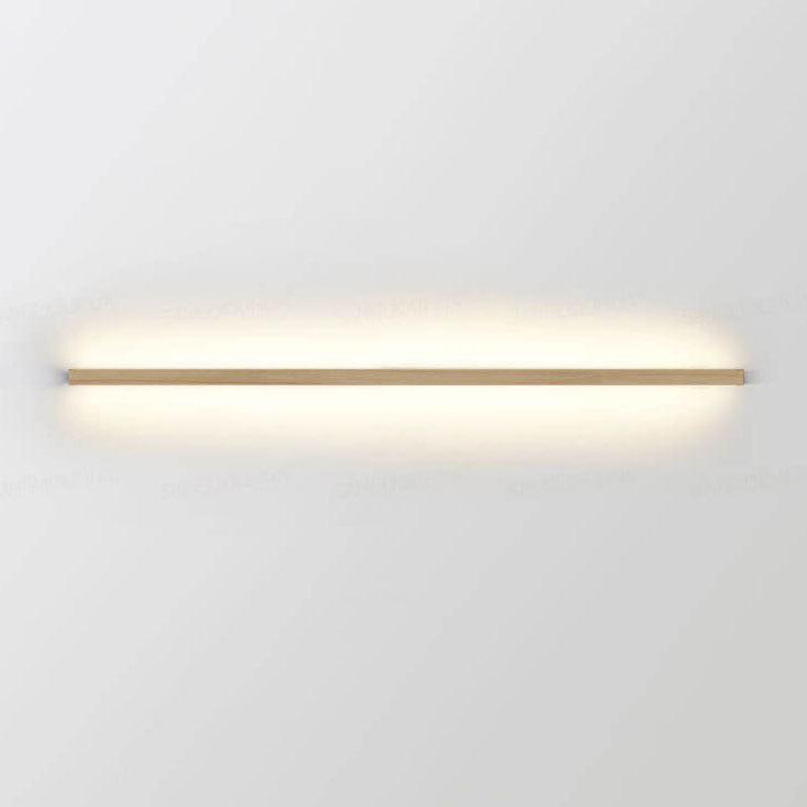 StripGlow | Minimalistische houten LED-wandlamp - Japans geïnspireerd, slank ontwerp