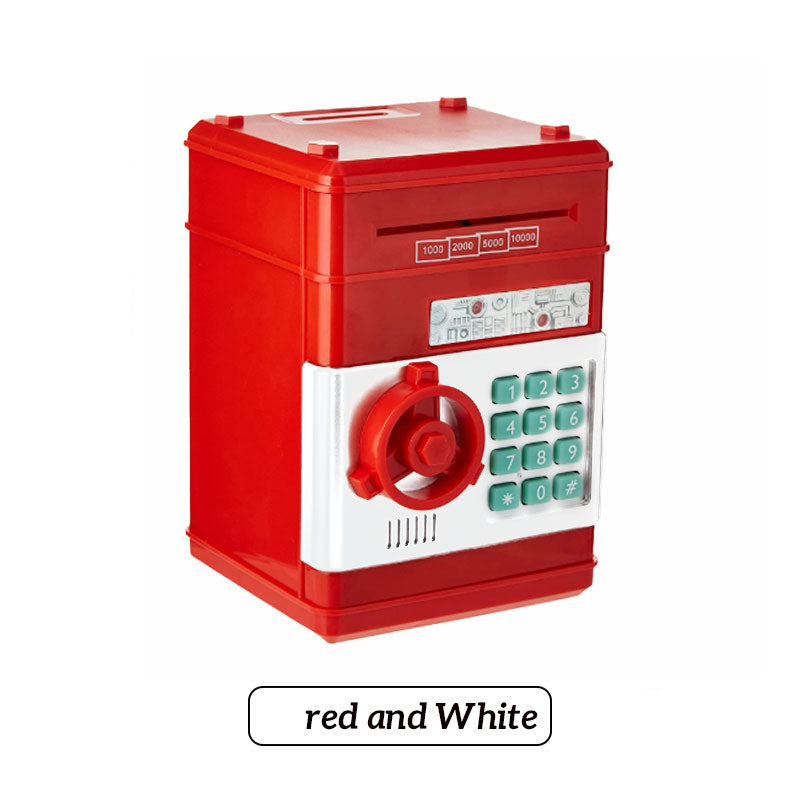 MiniVault | ATM-spaarpot met wachtwoord, elektronische munt- en geldkluis, spaarpot voor kinderen