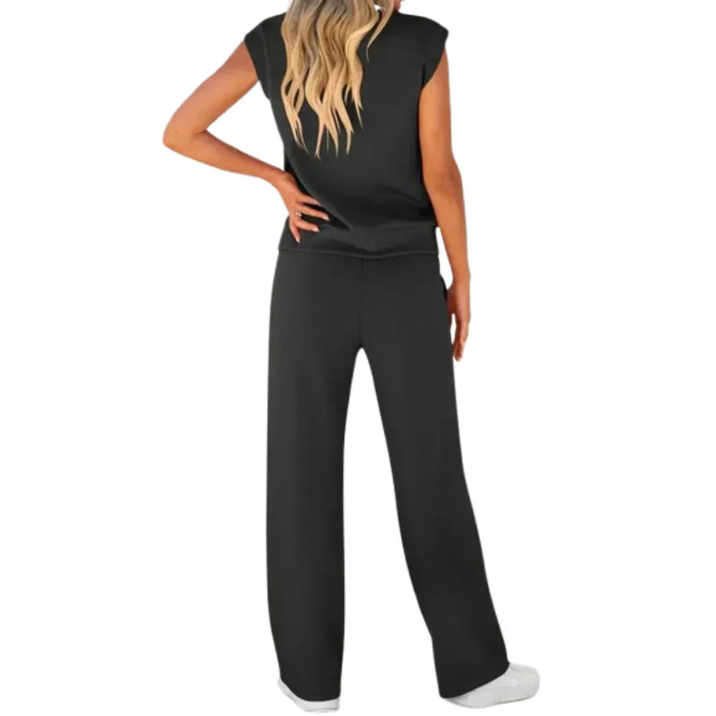 Fumi | Dames zachte zomerse loungewear set – 2-delige casual bijpassende set